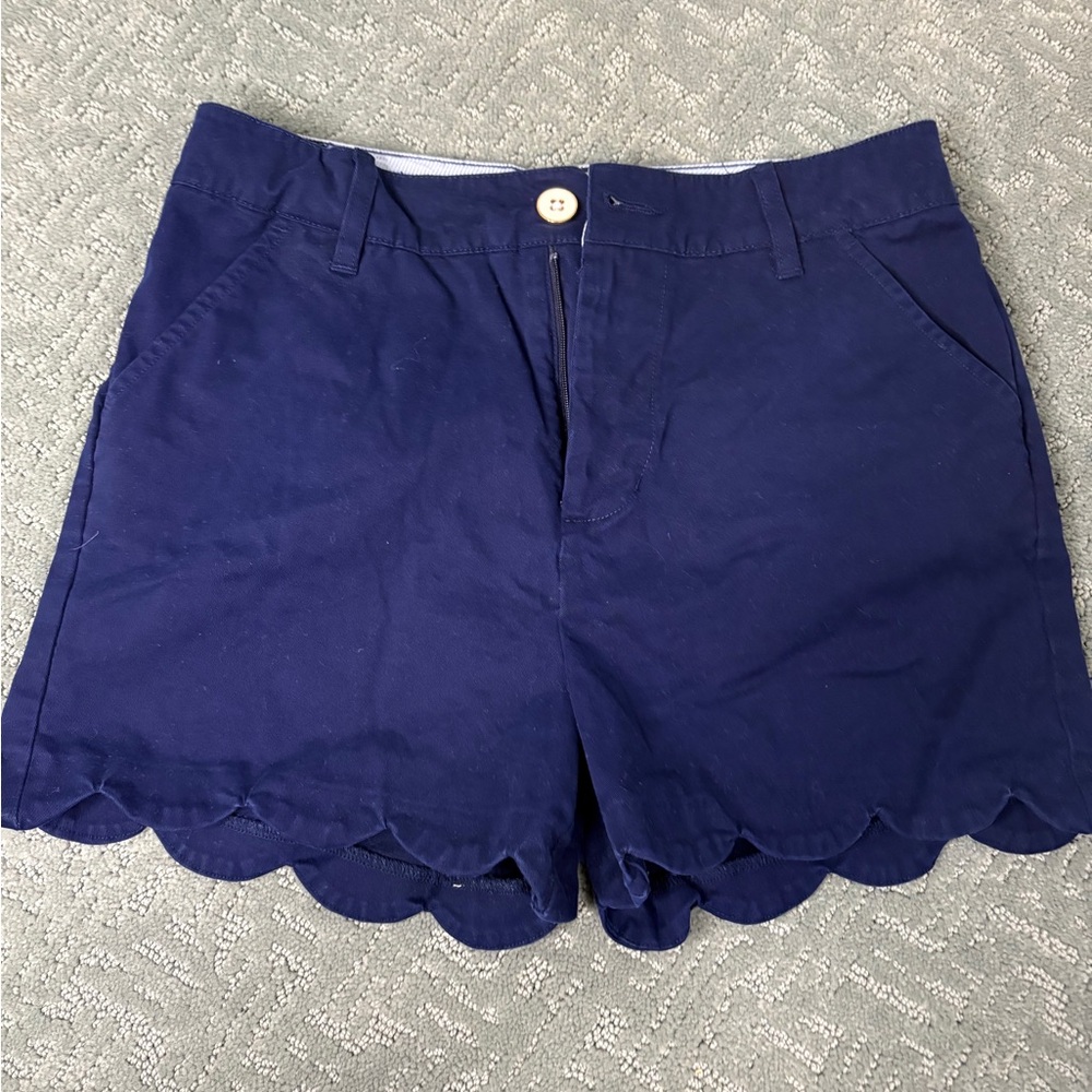 Navy blue crown and Ivy girls shorts